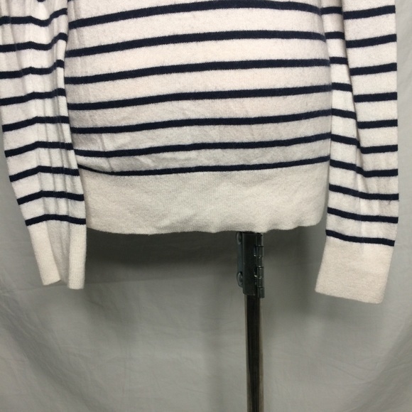 LOFT striped apple embroidered sweater Wool blend - Picture 9 of 12